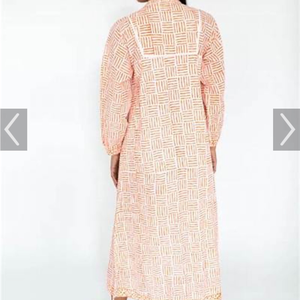 MAREA KAFTAN- NEW-melon color maxi kaftan